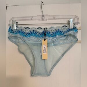 NWT COSABELLA BLUE LACE BIKINI BRIEF UNDERWEAR- SIZE M